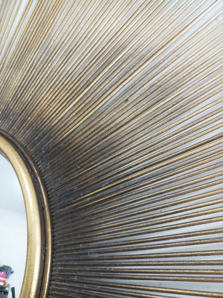 image 1 of Modern Mirror - L3 x W90 x H90 cm | Brown