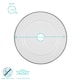 image 3 of Argon Tableware White Enamel Dinner Plates - 25.5cm - Grey - Pack of 6 Grey
