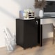 image 2 of Vinsetto 2-Drawer Vertical Filing Cabinet with Lock and 5 Wheels, Steel Mobile File Cabinet, for A4, Legal and Letter Size, Pre-Assembled Body, Black