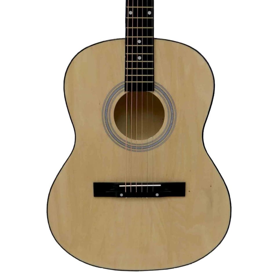 image 1 of 39 Inch Full Size 6 String Steel Strung Acoustic Guitar | Brown