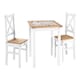 image 2 of Salvador 1+2 Tile Top Dining Set - White/Distressed Waxed Pine White