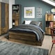 image 4 of Brooklyn Bookcase in Walnut and Dark Matera Grey