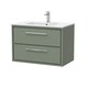 image 1 of Bathroom Wall Hung 2 Soft-Close Drawer Vanity Unit, Green, 800mm | Green | Reed Green | 1