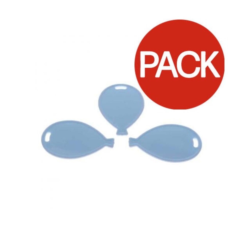 Apac Shaped Balloon Weight (Pack of 50) - Pastel Blue - One Size