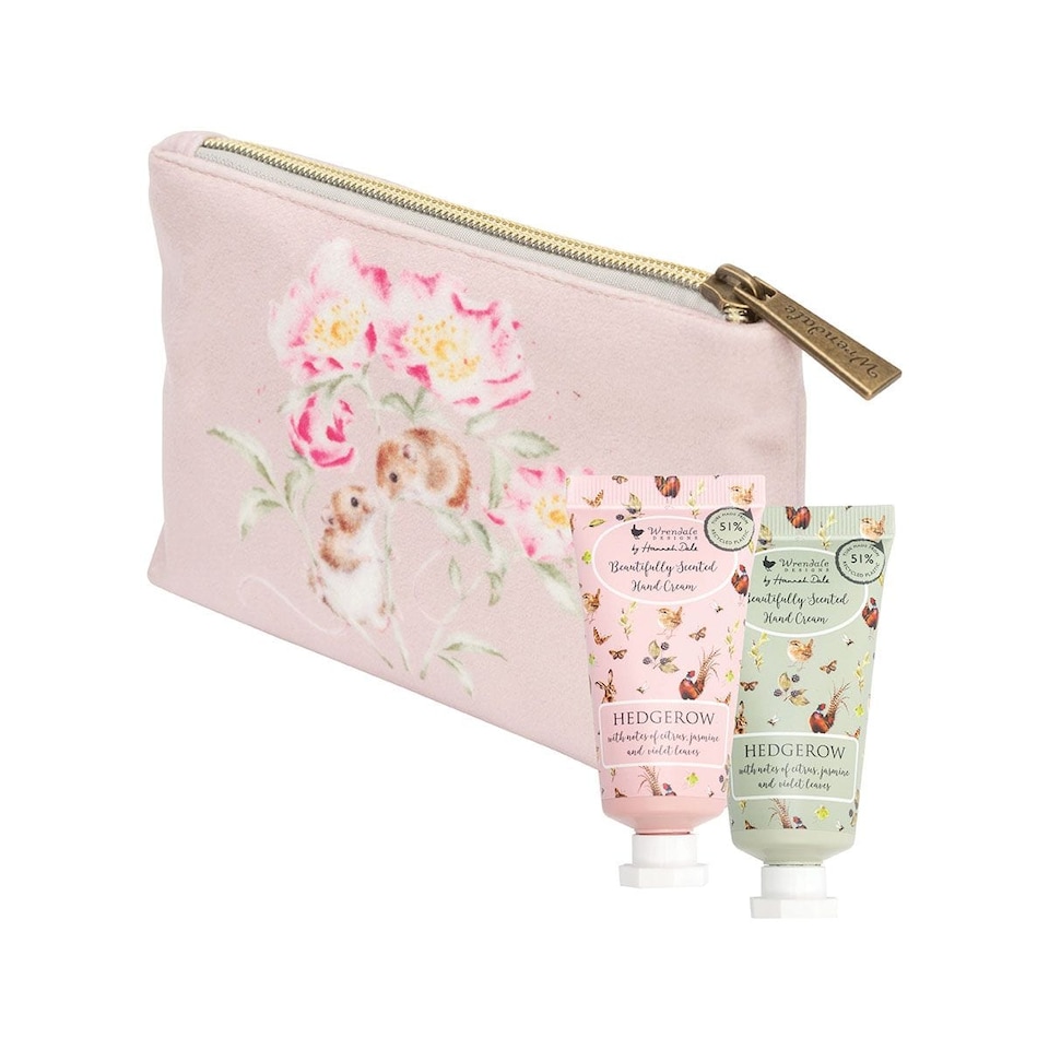 image 1 of Wrendale Designs Mini Hand Cream Gift Pouch - Choice of Woodland, Hedgerow or Meadow