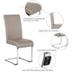 image 4 of Yaheetech  Set of 2 Dining Chairs Faux Leather Chairs with Metal Legs Brown | Light Brown