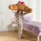 image 3 of OHS Bowed Croissant Cuddle Cushion Novelty Reading Pillow