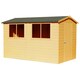 image 1 of Lewis Handmade Garden Shed Approx 10 x 6 Feet | Brown