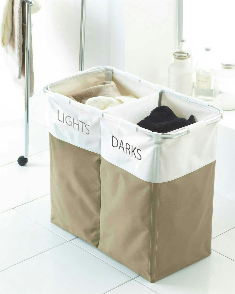 image 1 of Natural Lights & Darks Laundry Hamper