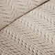 image 3 of Serene Embossed Curve Duvet Cover Set Natural