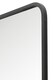 image 3 of The Coartans - New Black Metal Isoscelles Trapezoid Shape Framed Wall Mirror with arched bottom. 79" X 38" (200CM X 95CM). | Black
