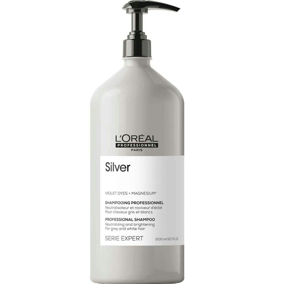 image 1 of L'Oreal Professionnel Serie Expert Silver Shampoo - 1500ml PUMP INCLUDED