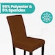 image 5 of Velvet Dining Chair Covers, Spandex High-Back Chair Slipcovers - 220GSM