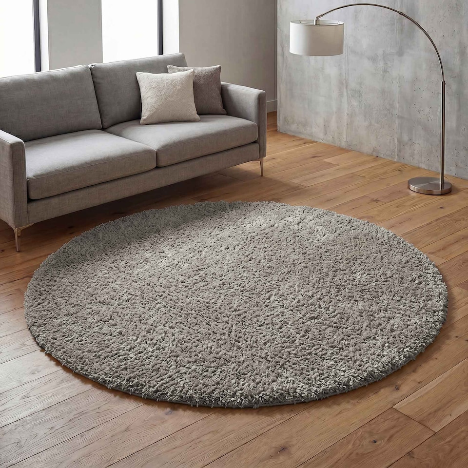 image 1 of Desire Rugs Ainsley Plain Living Room Shaggy Area Rug