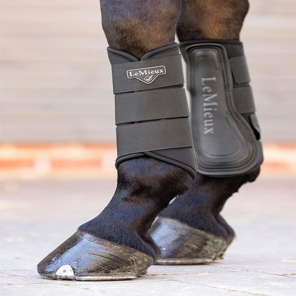 image 1 of LeMieux Grafter Brushing Boot Green | Medium
