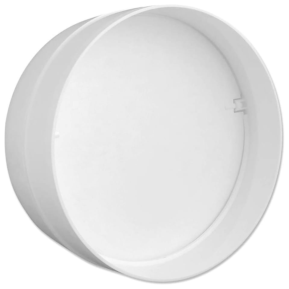 image 1 of SPARES2GO Vent Duct Valve Connector Cooker Hood / Air Conditioning Non Return Flap (6" / 150mm)