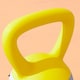image 9 of SPORTNOW Soft Kettlebell, 4/6/8/10/12kg Kettle Bell with Non-Slip Handle for Home Gym Weight Lifting and Strength Training, Yellow and Grey | Yellow | 8