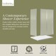 image 2 of Balterley Sliding Shower Door Suite: Safety Glass Sliding Door, Side Panel & Resin Shower Tray | Silver | Chrome | 3