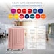 image 3 of Flight Knight Premium Lightweight Suitcase - Built-in Side Lock - 8 Spinner Wheels - ABS Hard Shell Carry On Or Check in Luggage - 100 Airlines Approved Pink | Rose Gold | Large