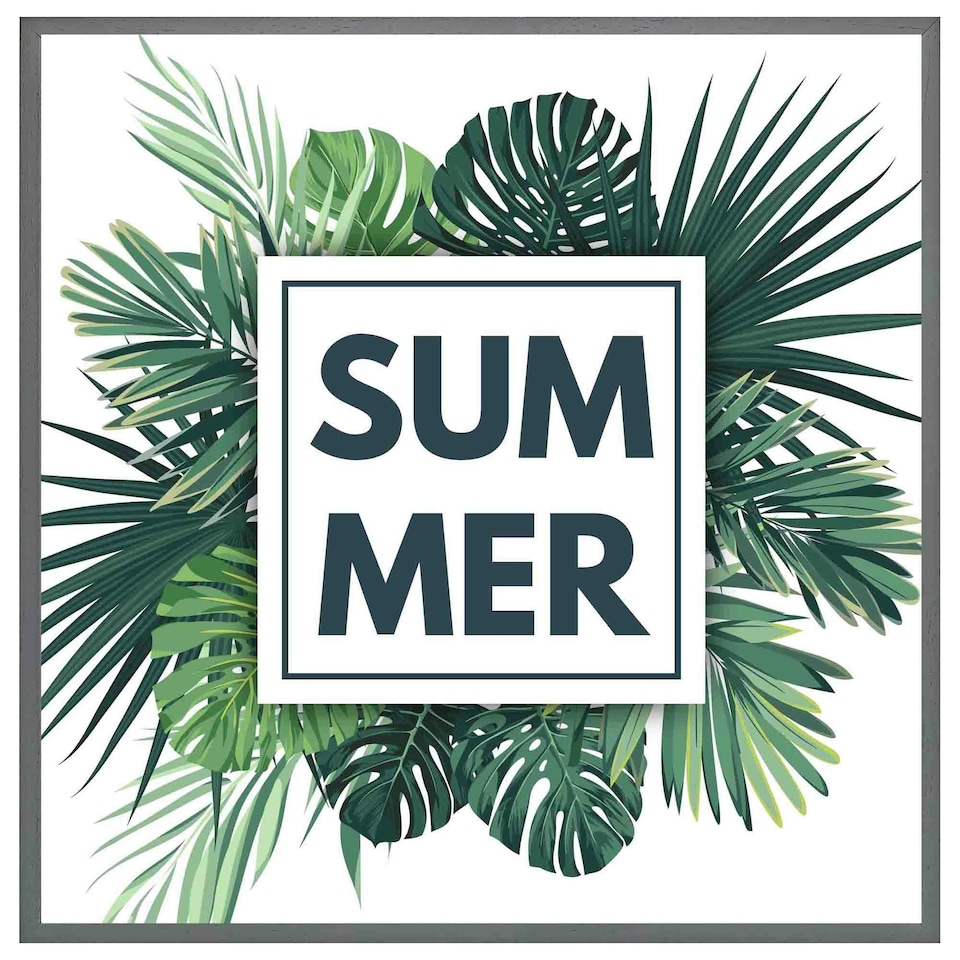 image 1 of Botanical summer (Picutre Frame) White | L
