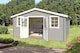 image 5 of Udo 380-Log Cabin, Wooden Garden Room, Timber Summerhouse, Home Office - L522.4 x W400 x H256.5 cm | Brown