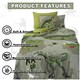 image 3 of VELVETIO Kids Roar Dinosaur Duvet Cover Set Printed Beddings Multi | Single