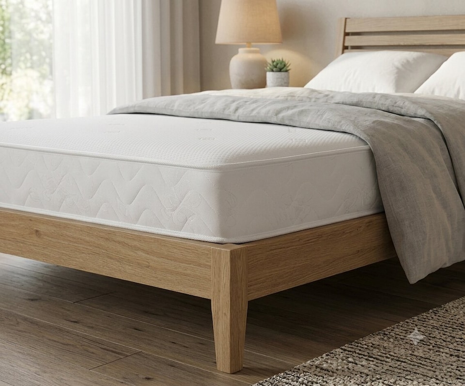 image 1 of Single Memory Foam Mattress with High Density Foam Base, Approx 6 Inch/16cm Thick, Medium Feel Mattress, Mattress In A Box