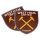 image 3 of West Ham United FC Crest Gift Wrap Sheets - Claret Red/White - One Size