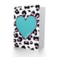 image 2 of Heart Beautiful Purple Leopard Quote Card