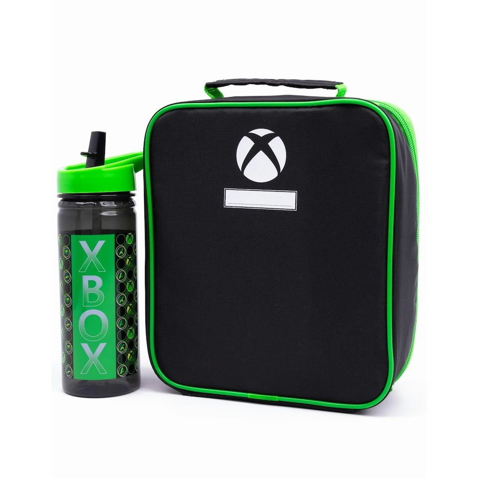 image 1 of Xbox Lunch Bag and Bottle (Pack of 5) - Black/Green - One Size