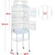 image 3 of Yaheetech 162.5 cm Tall Open Top Metal Bird Cage Large White