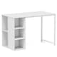 image 1 of COSTWAY Computer Office Desk with 5 Compartments White White