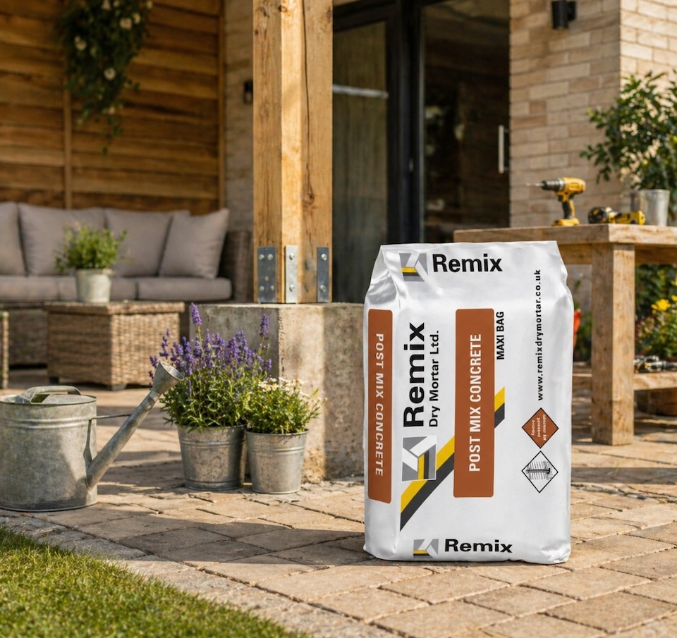 image 1 of Rapid Post Mix Cement Concrete Fence Post Quick Set No Mixing 20KG Gate Post