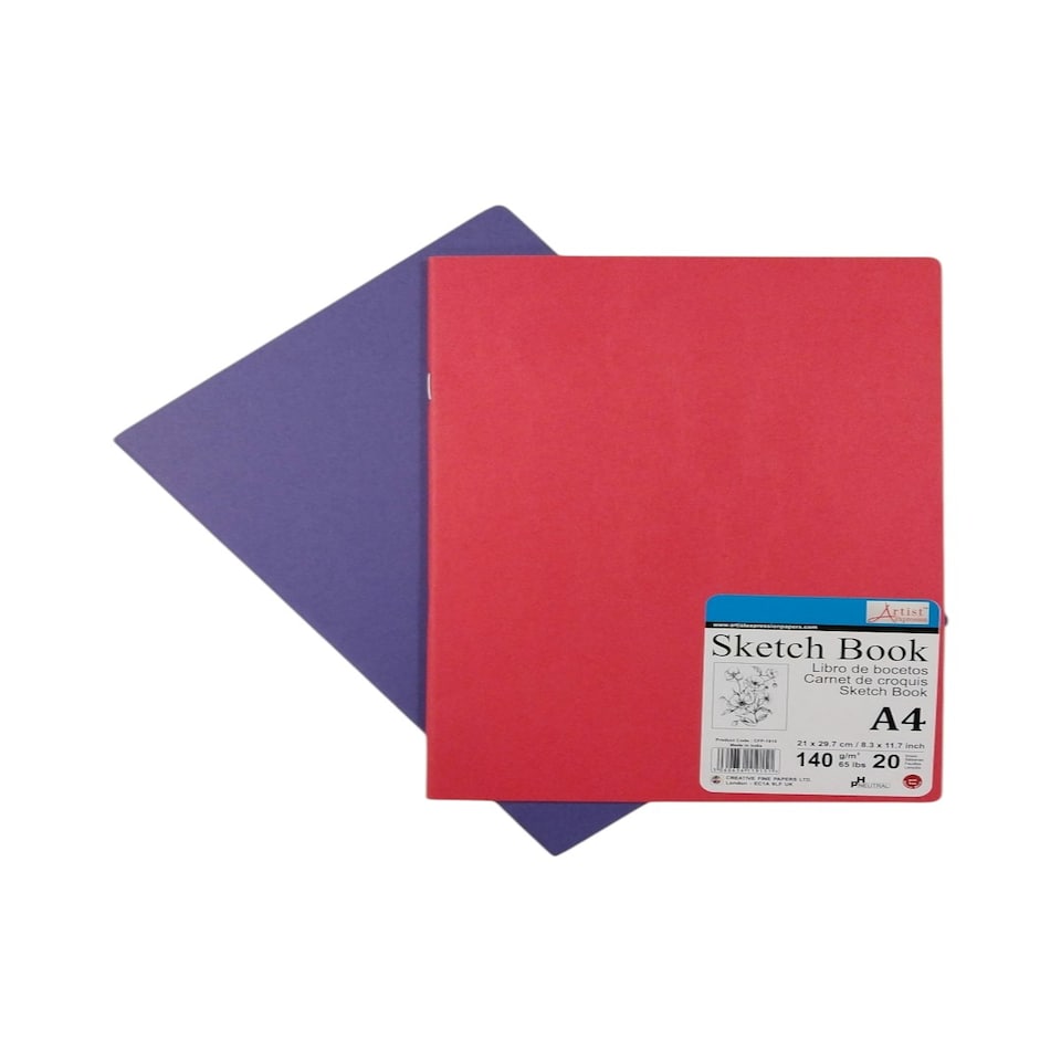 image 1 of A4 20 Sheets Saddle Stitched Sketch Book