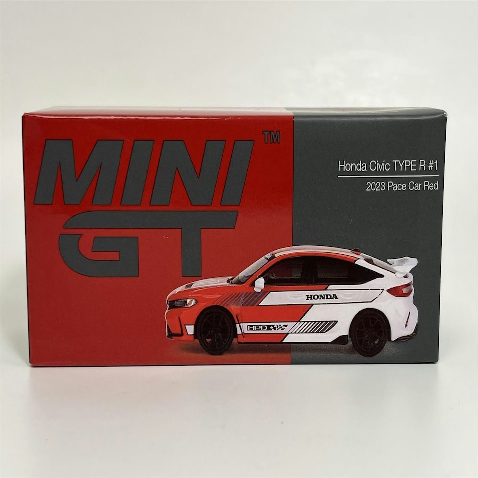 image 1 of Honda Civic Type R #1 2023 Pace Car Red 1:64 Mini GT MGT00686L