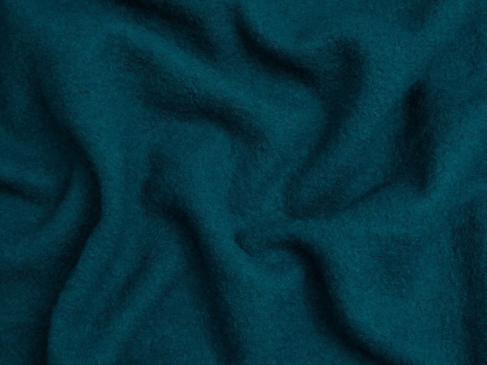 Minerva Core Range Turquoise 100% Pure Boiled Wool Coating Fabric for Dressmaking, 140cm / 55" Wide - per metre