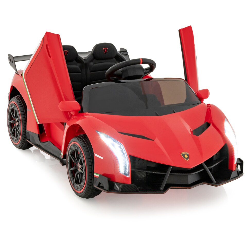 image 1 of COSTWAY 12V Battery Powered Electric Vehicle Kids Car Red