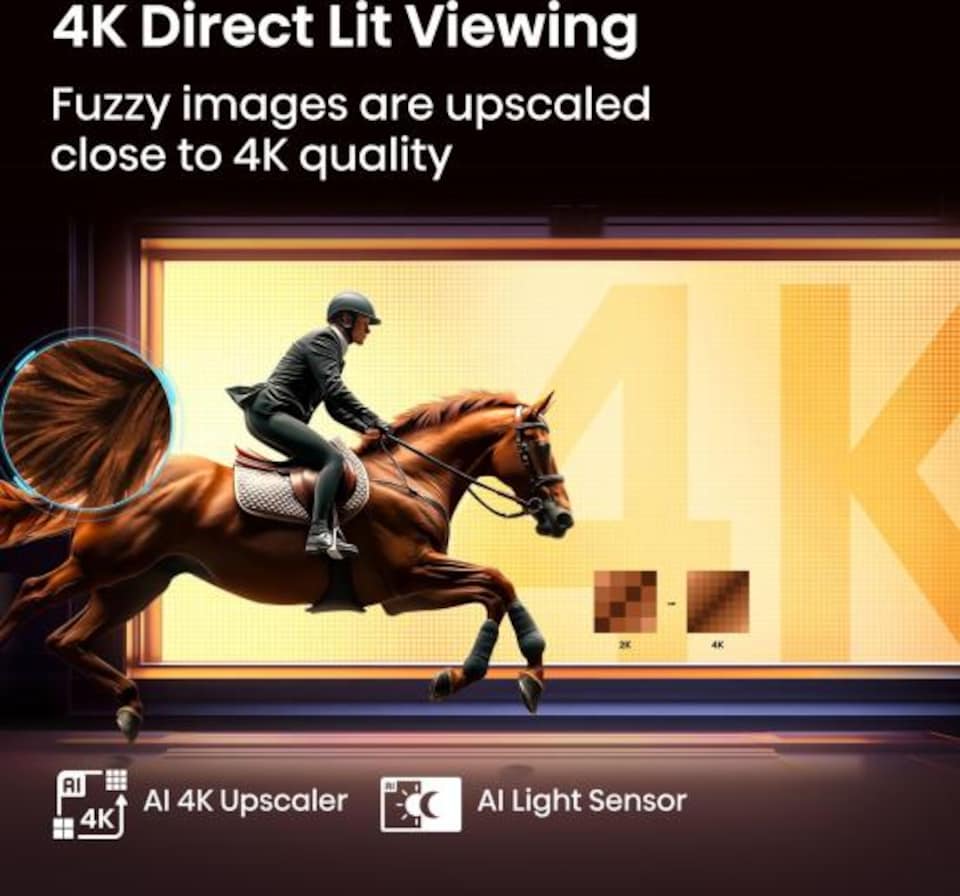 image 1 of Hisense 43E7QTUK 43inch 4K UHD QLED SMART TV WiFi Dolby Atmos