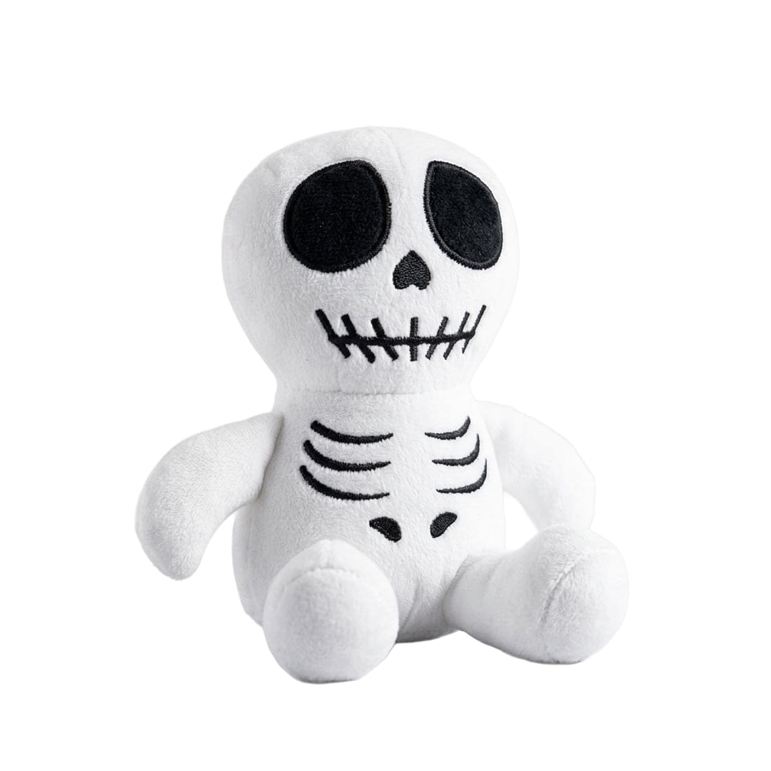 Skeleton Plush Halloween Character Squeaky Dog Toy 17cm