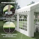 image 6 of Outsunny 4m x 4m Marquee Party Tent, Heavy Duty Wedding Canopy with Sidewalls, Doors, Windows, Galvanised Garden Gazebo for Parties Events, White