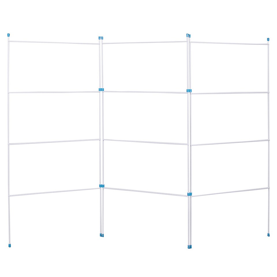 image 1 of Home Vida 3 Fold Airer Freestanding Metal Folding Clothes Drying Rack