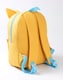 image 2 of Sonic the Hedgehog Kids 3D Tails Backpack - Yellow 'Time To Fly' Character Bag with Checkered Front Pocket - Zip Closure School Bag for Boys & Girls - Sonic Merch Rucksack | Yellow | Yellow