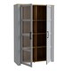 image 2 of Bohol Display Cabinet inc. 2x LED Lights in Riviera Oak/Grey Oak
