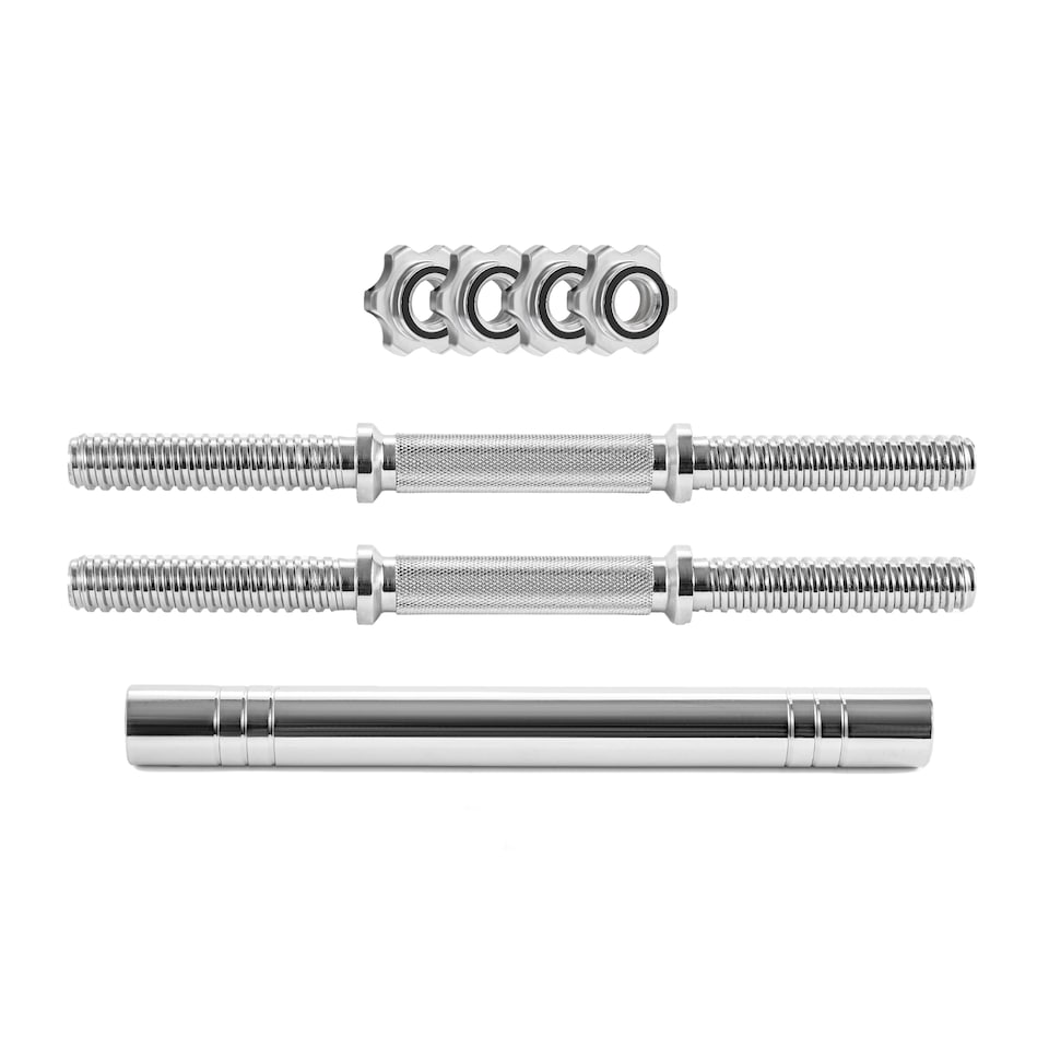 image 1 of Phoenix Fitness Barbell Connectors 30cm | Silver