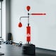 image 8 of HOMCOM Boxing Punching Bag Free Standing with 2 Speed Balls, Relax Bar, Boxing Bag and Fillable Base, 160-230cm Adjustable Height | Red | Red