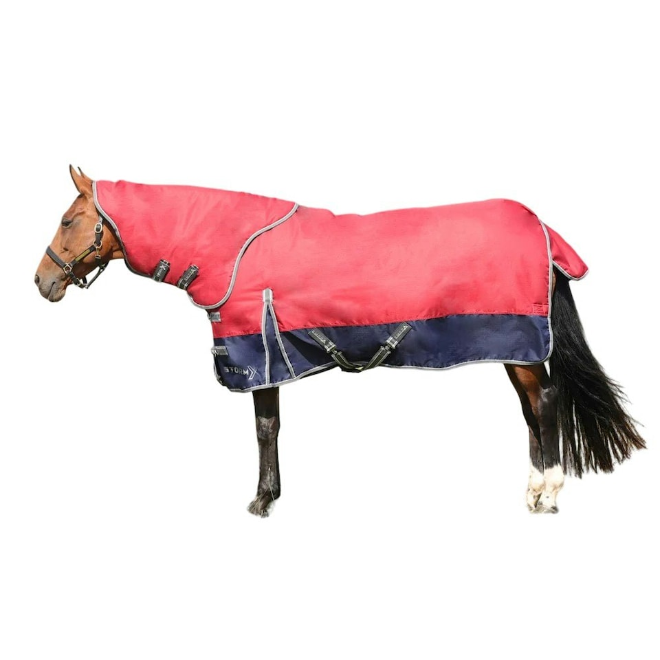 StormX Empra Detachable Neck 200g Horse Turnout Rug - Burgundy - 4´ 6"