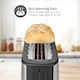 image 3 of Long Slot Toaster, Long Slice or 2 Slice Stainless Steel Toaster with Bun Warming Rack, 6 Browning Levels, Removeable Crumb Tray, Defrost and Reheat, 1000W