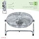 image 5 of Oypla Electrical 18" Chrome 3 Speed Free Standing Gym Fan