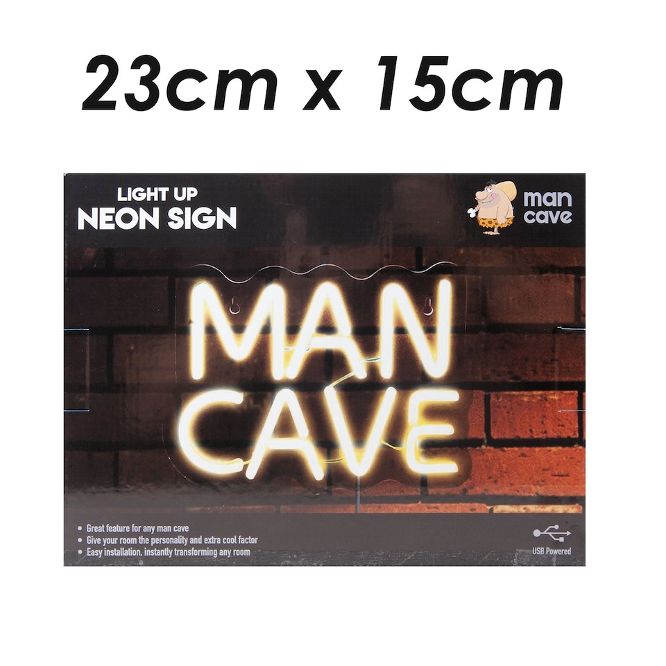image 1 of Man Cave Neon Sign, USB Powered, Best Dad Ever Gift
