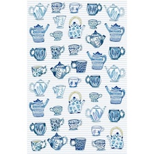 Ulster Weavers Tea Cups Tea Towel - Cotton Blue
